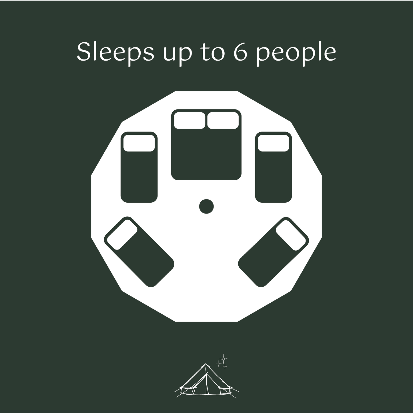 Ultimate 5m Bell Tent with Fire Retardant Canvas