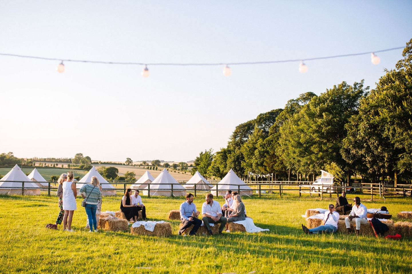 Bell Tent Village Summer Evening