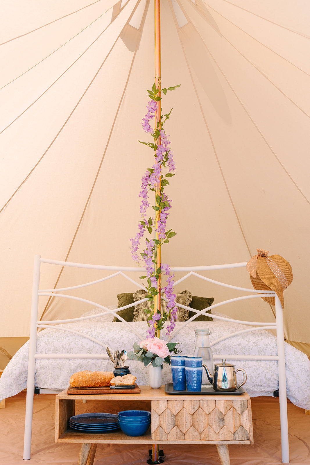 Inside of 5 Metre Bell Tent