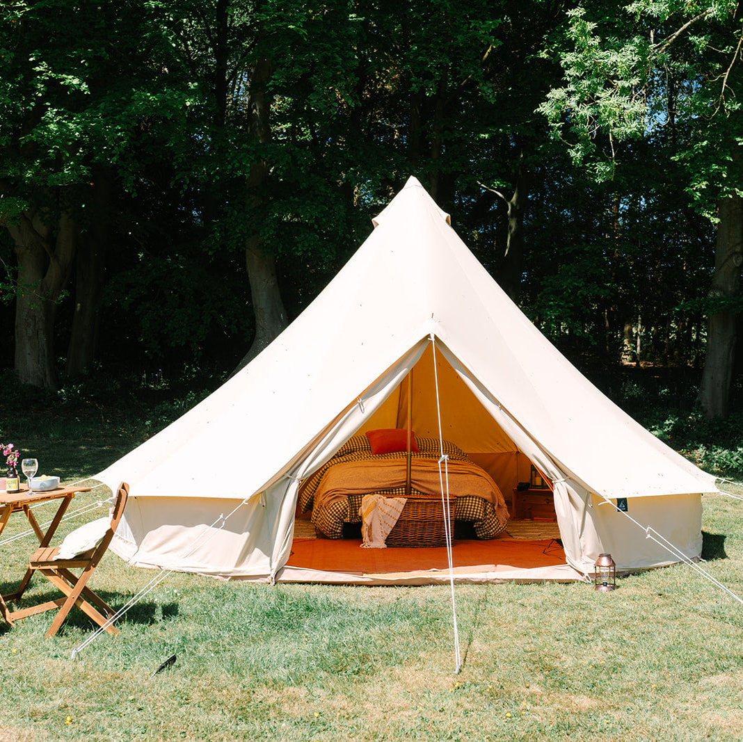 Ultimate 5m Bell Tent with Fire Retardant Canvas – The Bell Tent Shop
