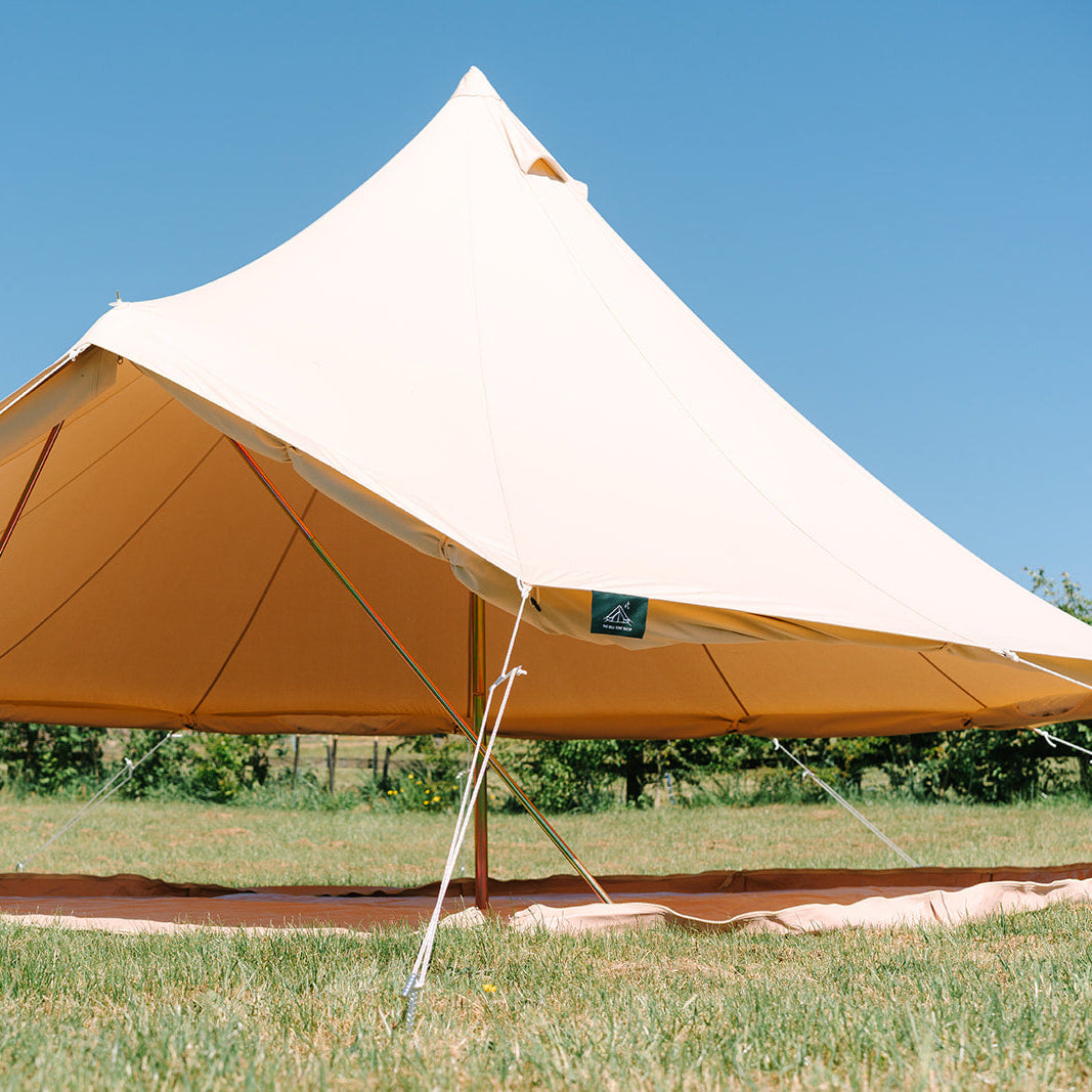 Ultimate 5m Bell Tent Zipped in Ground Sheet – The Bell Tent Shop